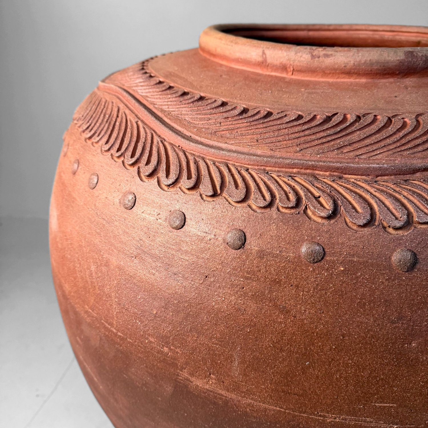 Monumentale Japanse Terracotta Kruik, 1960s