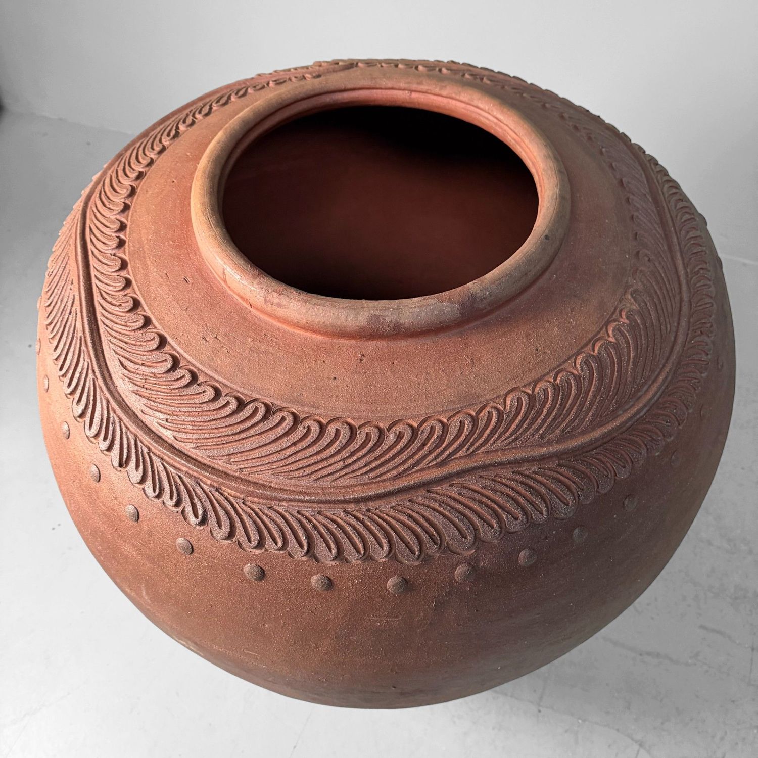 Monumentale Japanse Terracotta Kruik, 1960s
