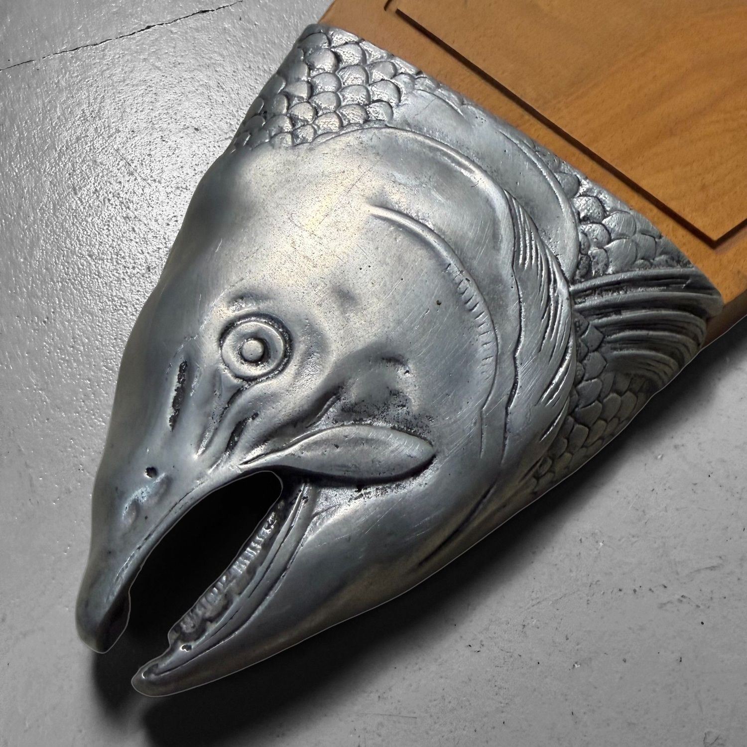 Vintage Fish-Shaped Serving Board “Salmon”, Japan, 1960s