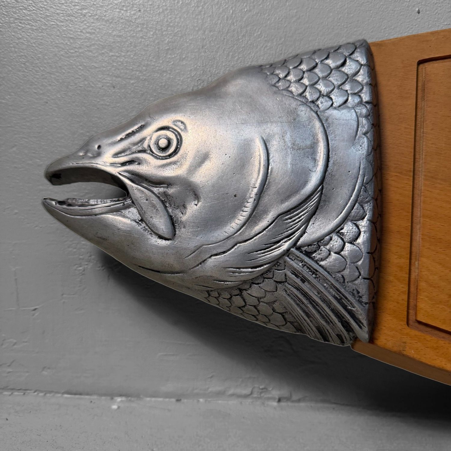 Vintage Fish-Shaped Serving Board “Salmon”, Japan, 1960s