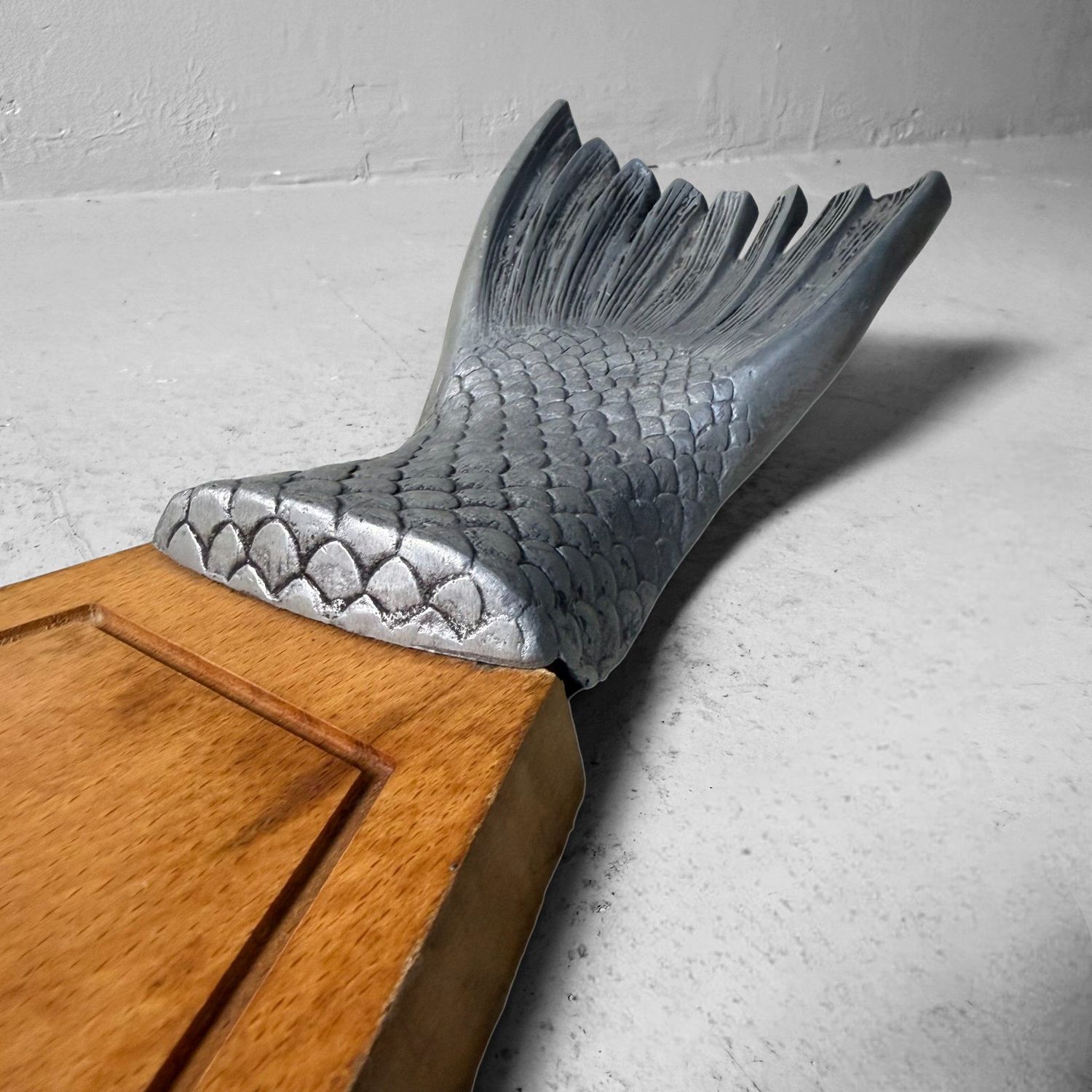 Vintage Fish-Shaped Serving Board “Salmon”, Japan, 1960s
