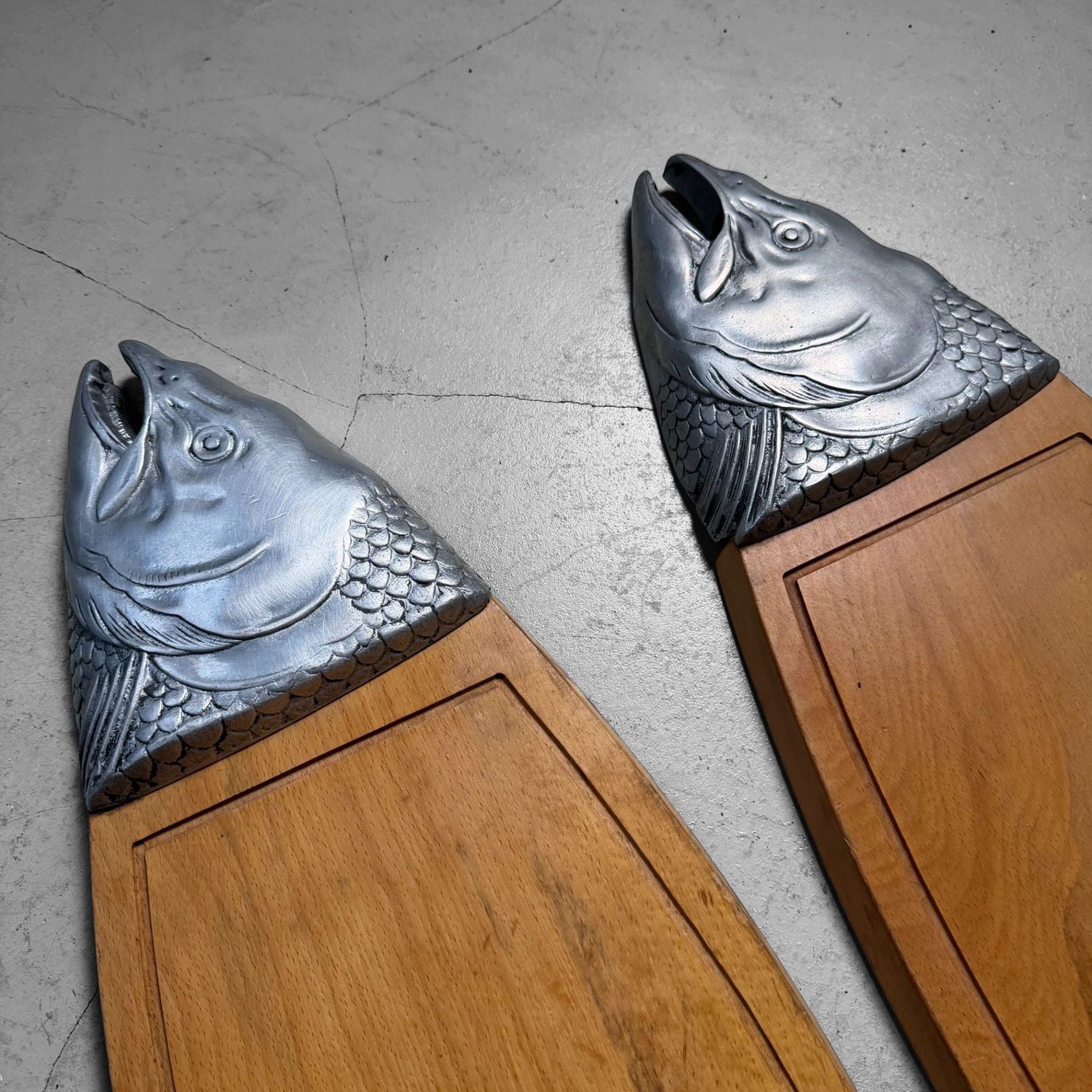 Vintage Fish-Shaped Serving Board “Salmon”, Japan, 1960s