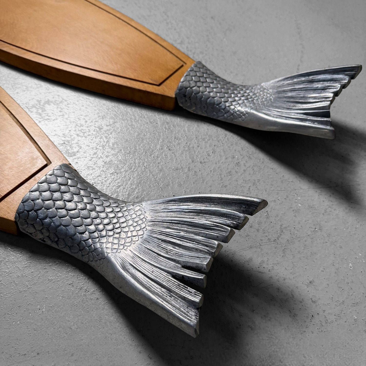 Vintage Fish-Shaped Serving Board “Salmon”, Japan, 1960s