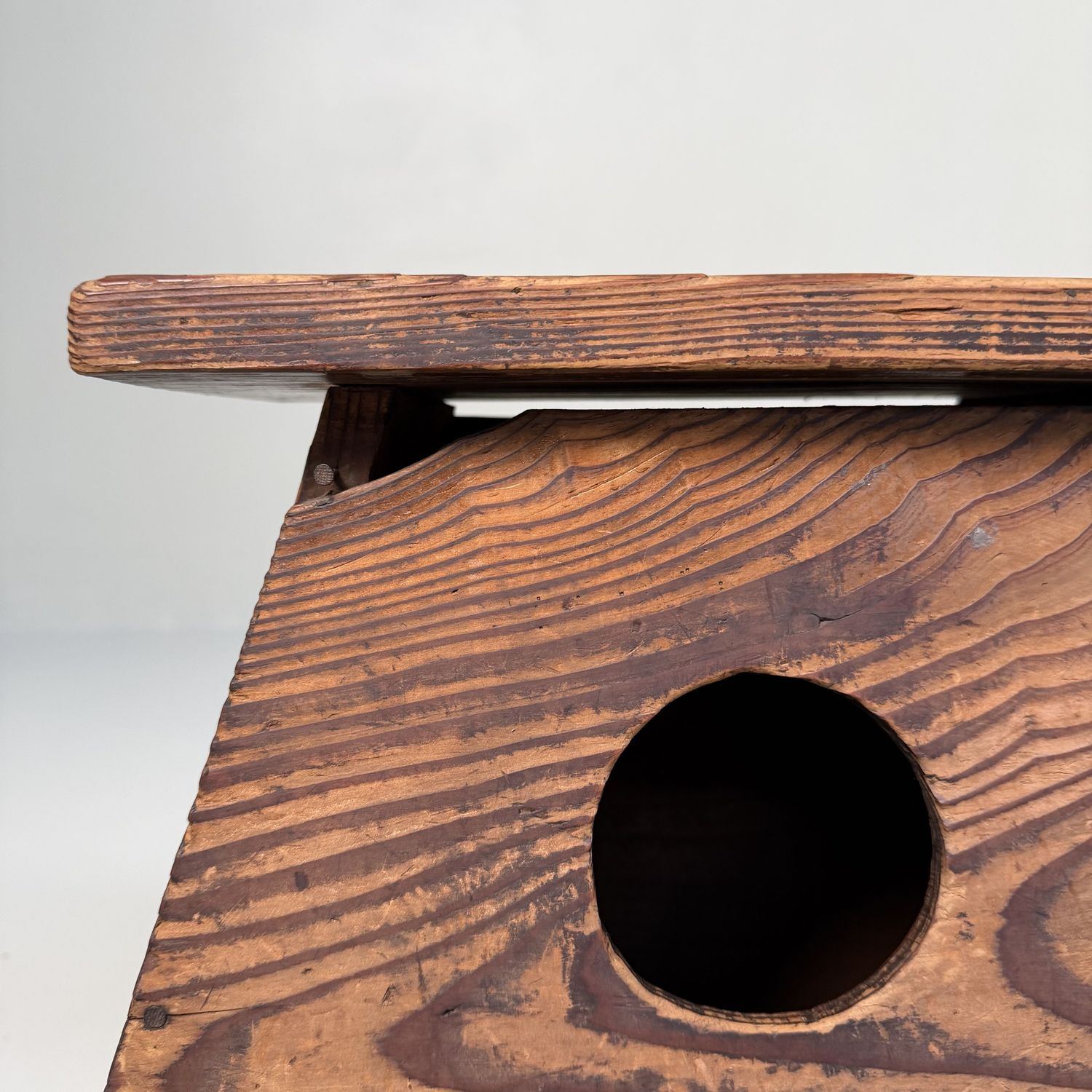 Minimalistische Houten Fumidai Opstap, Japan, 1920s