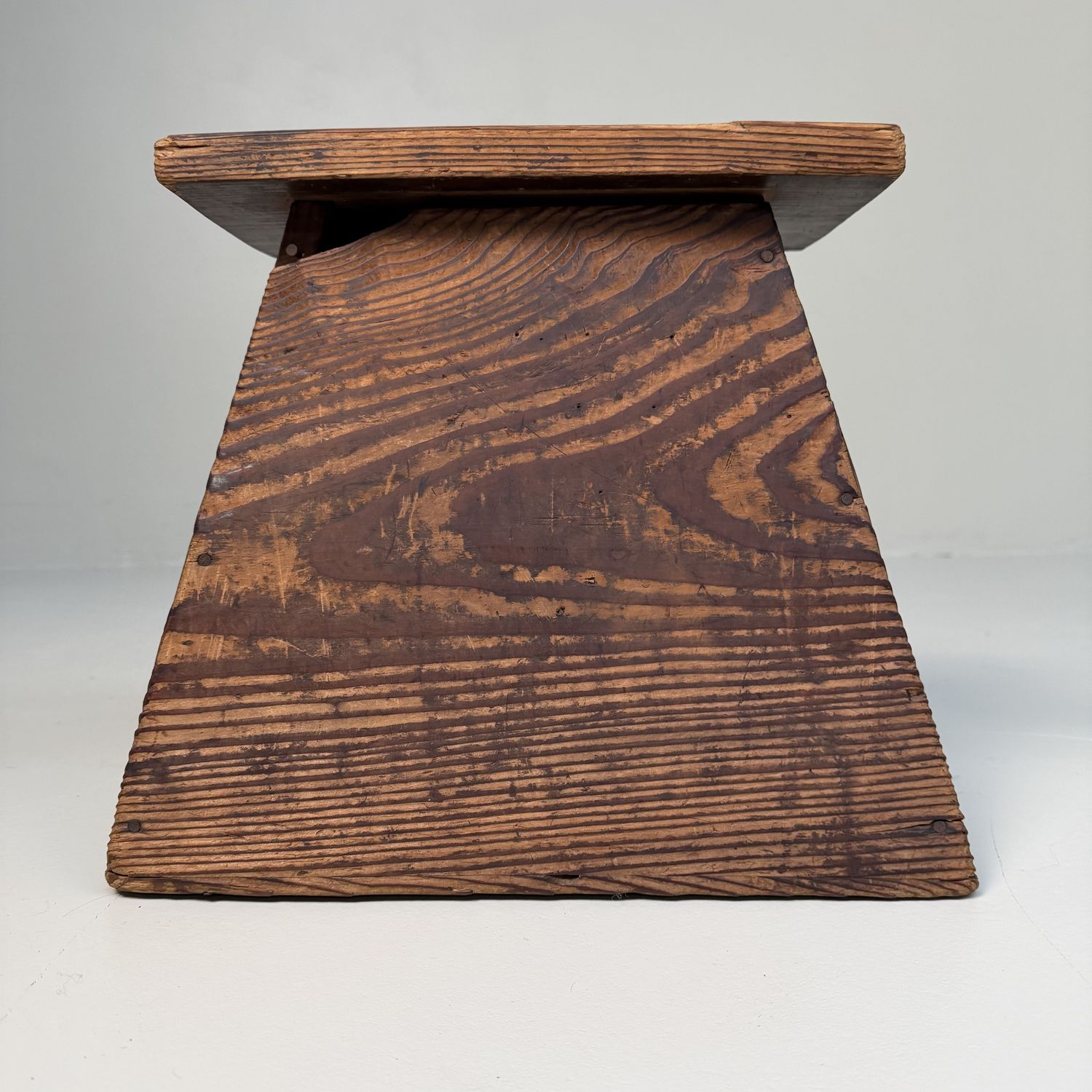 Minimalistische Houten Fumidai Opstap, Japan, 1920s