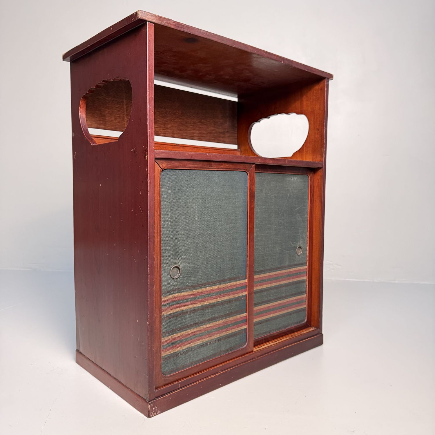 Small Japanese Chadansu Cabinet with Sliding Doors, Japan, 1930s