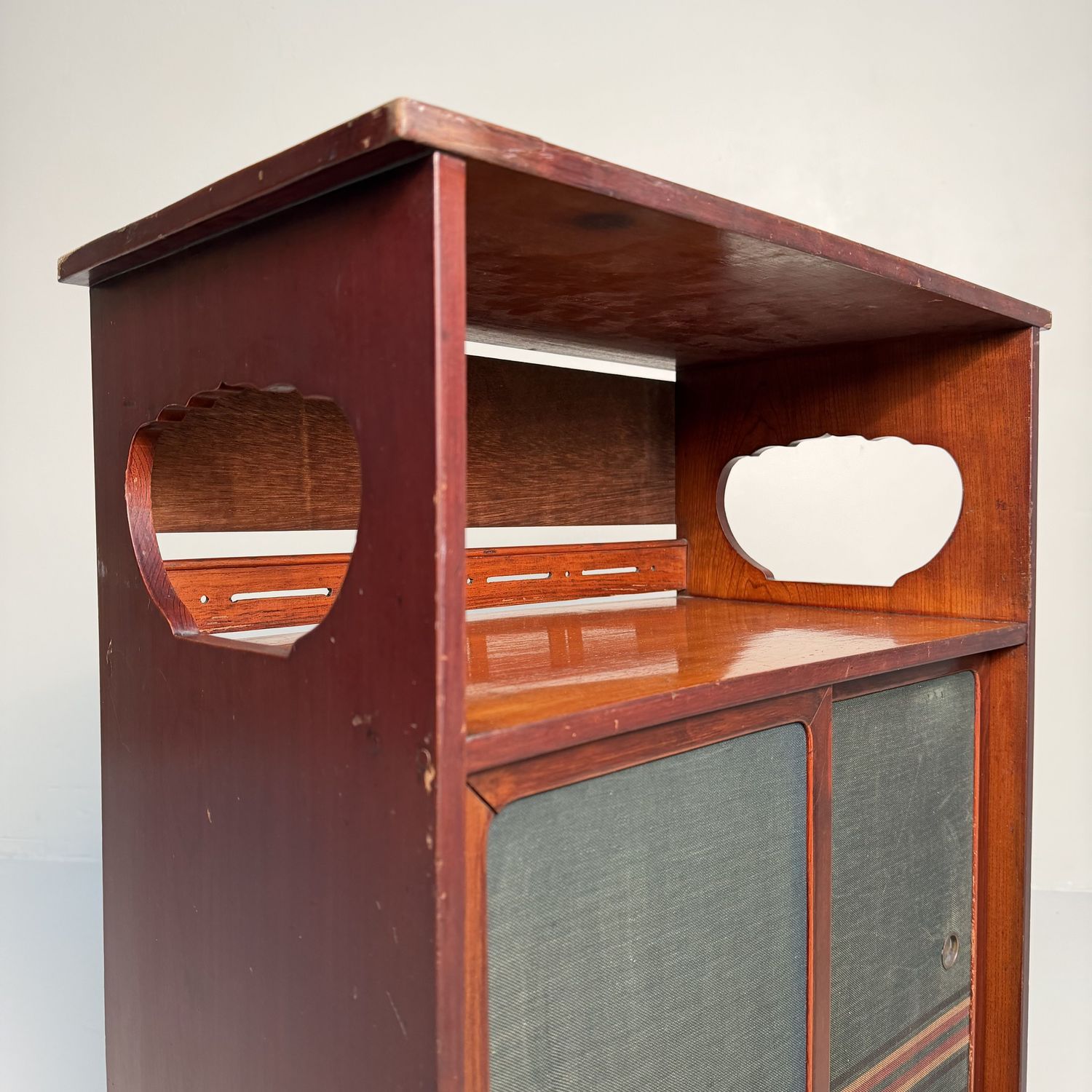 Small Japanese Chadansu Cabinet with Sliding Doors, Japan, 1930s