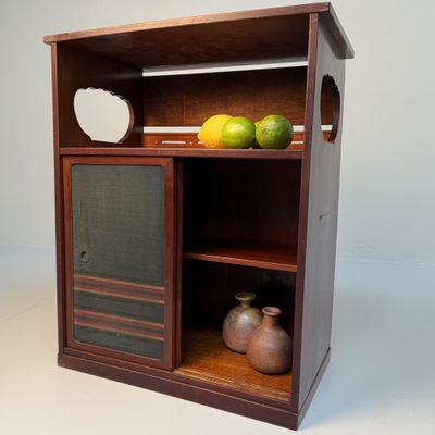 Small Japanese Chadansu Cabinet with Sliding Doors, Japan, 1930s