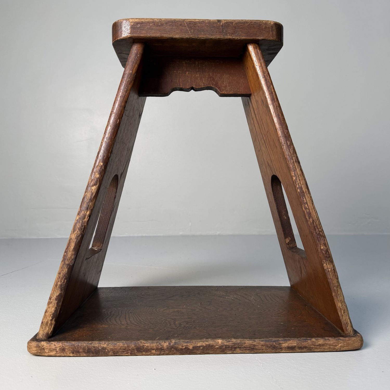 Minimalistische Japanse Fumidai, Houten Opstap, 1940s