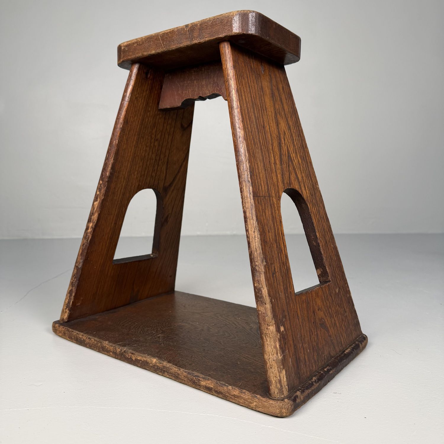 Minimalistische Japanse Fumidai, Houten Opstap, 1940s
