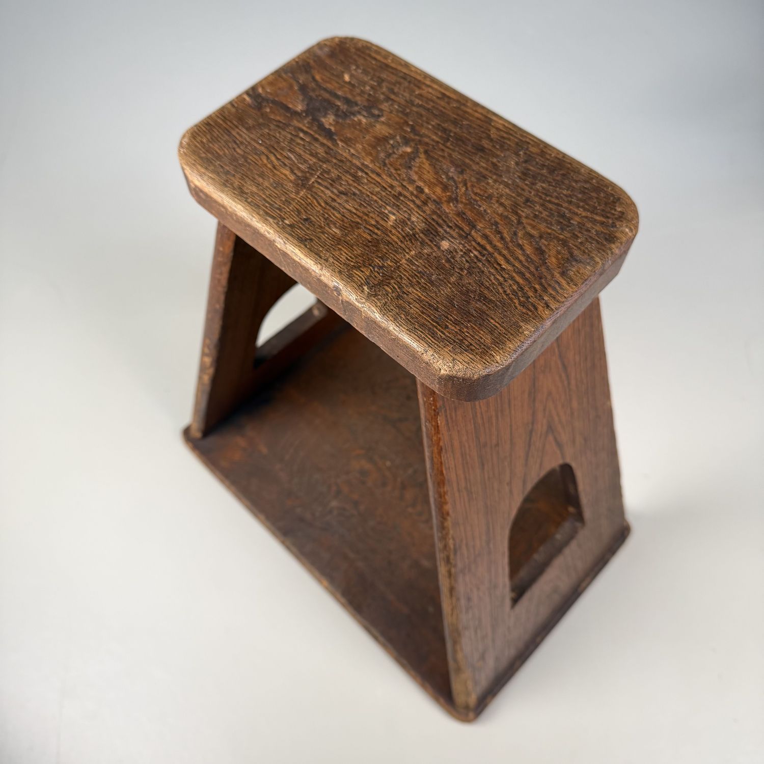 Minimalistische Japanse Fumidai, Houten Opstap, 1940s