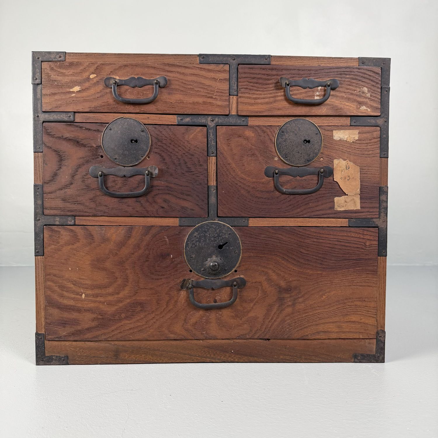 Authentieke Japanse Tansu, Kleine Ladekast, 1930s