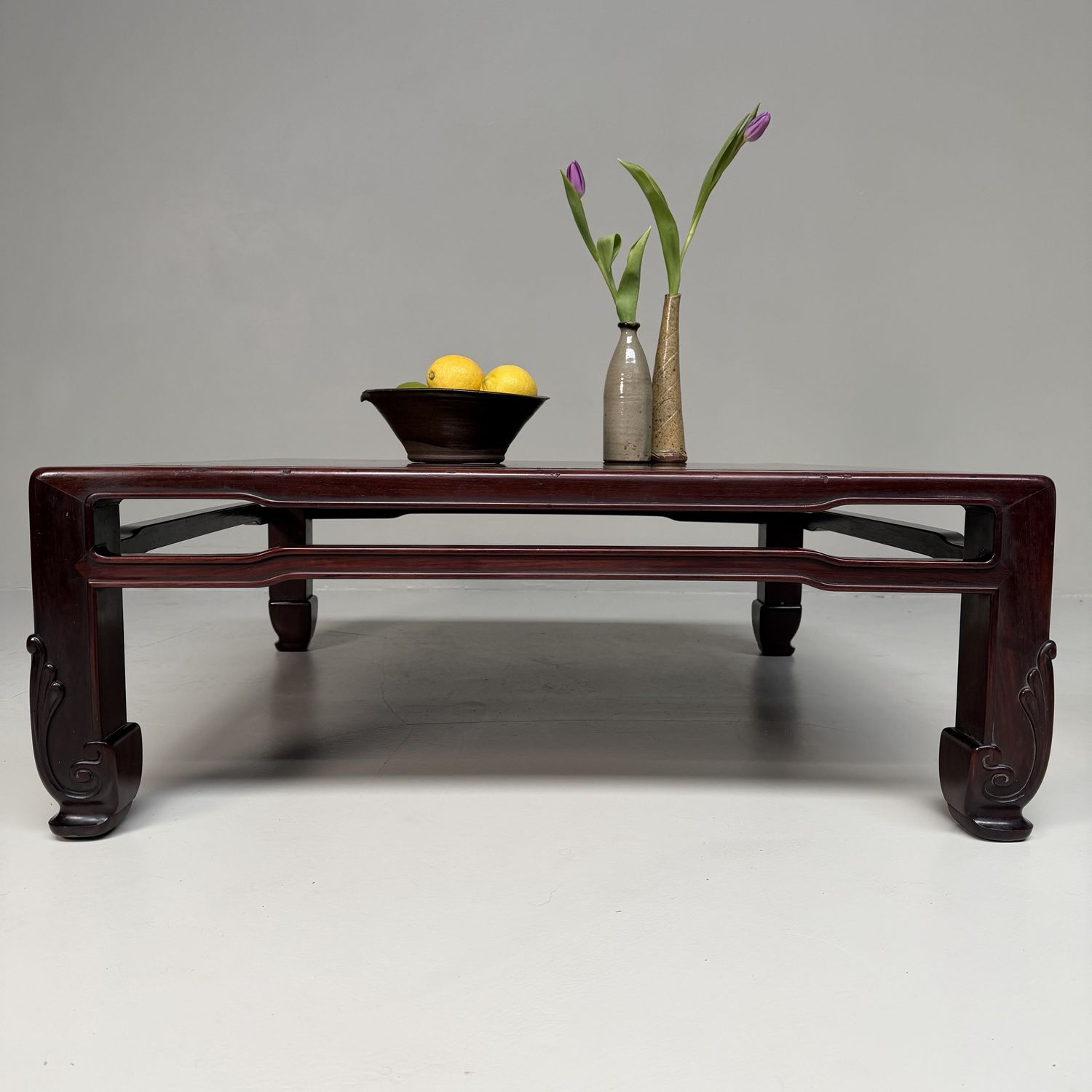 Japanse Zataku, Elegante Lage Salontafel, 1940s