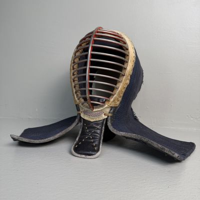 Authentieke Kendō Men (helm), Indigo, 1960–1970