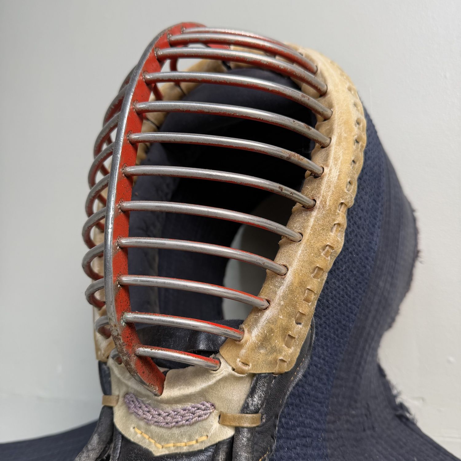 Authentieke Kendō Men (helm), Indigo, 1960–1970