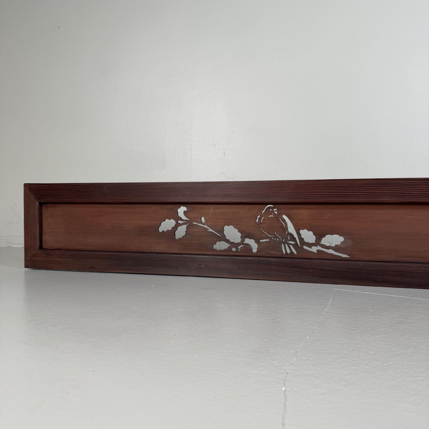 Set of Japanese Ranma Panels with Birds, Wooden Wall Decor, 1930s Set of Japanese Ranma Panels with Birds, Wooden Wall Decor, 1930s