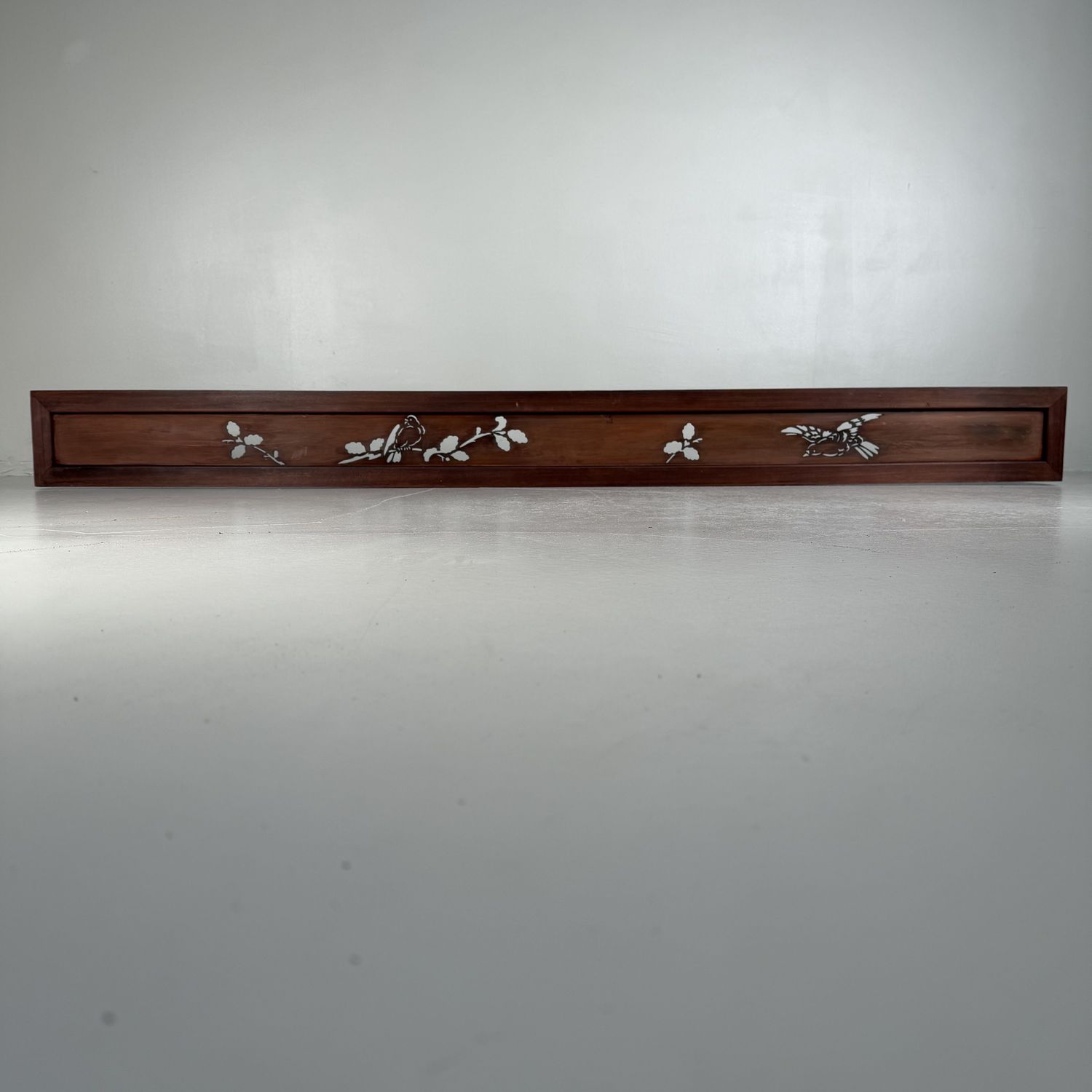 Set of Japanese Ranma Panels with Birds, Wooden Wall Decor, 1930s Set of Japanese Ranma Panels with Birds, Wooden Wall Decor, 1930s