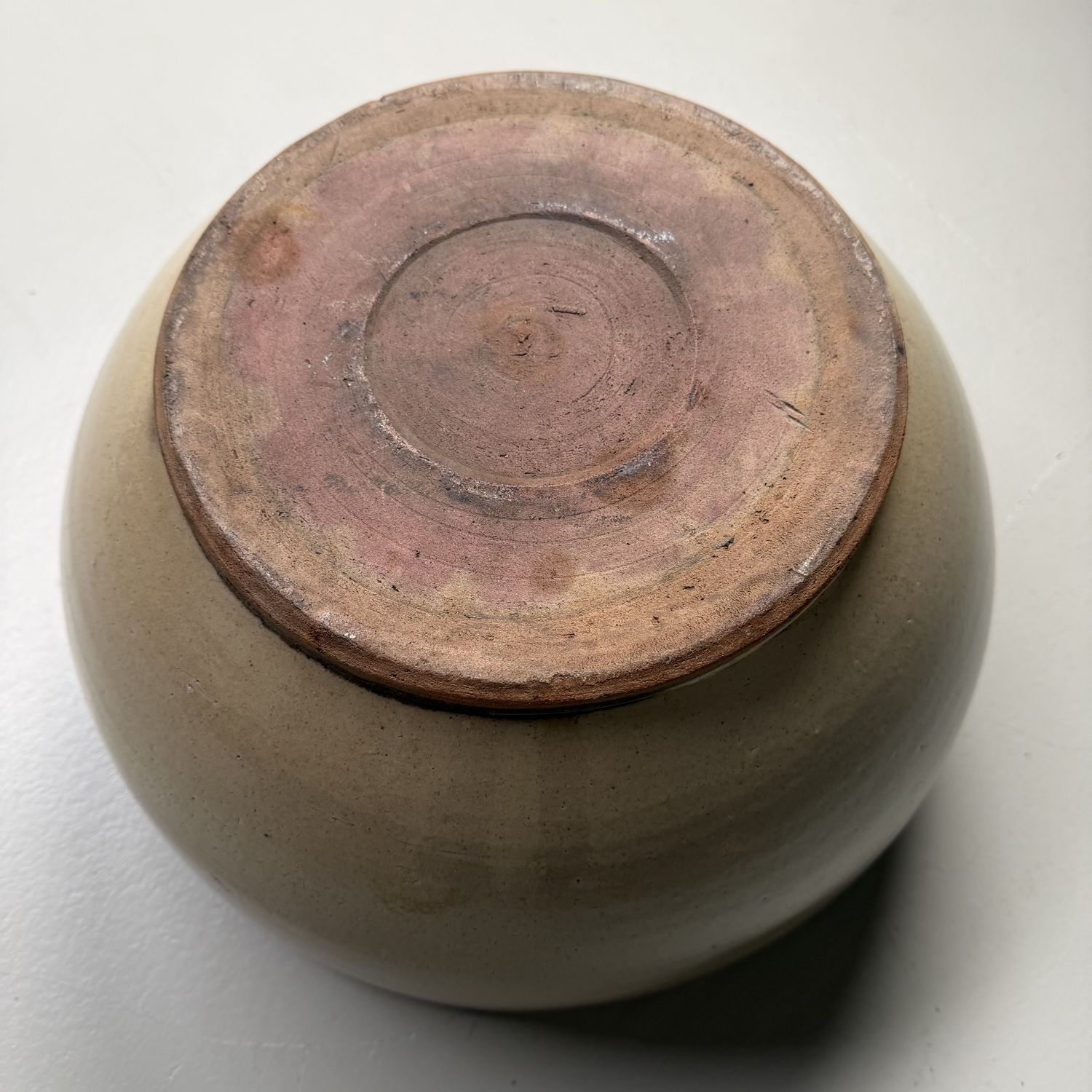 Antique Japanese Earthenware Bowl, Mingei, 1920s