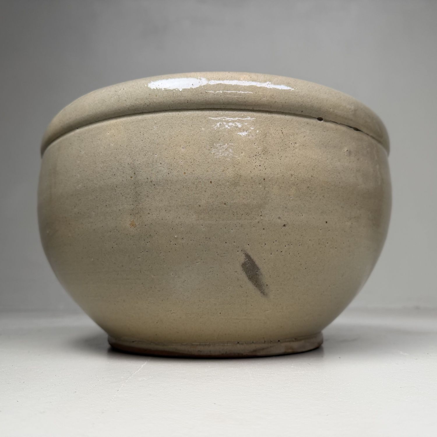 Antique Japanese Earthenware Bowl, Mingei, 1920s