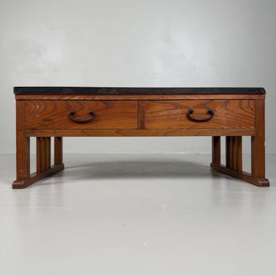 Small Japanese Low Writing Table, Chabudai, 1930s