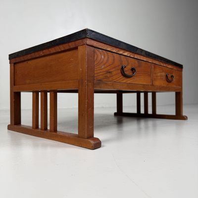 Small Japanese Low Writing Table, Chabudai, 1930s