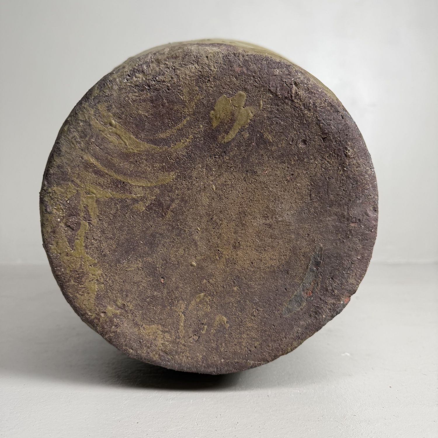 Organic Japanese Tokoname Stoneware Storage Jar, 1900s