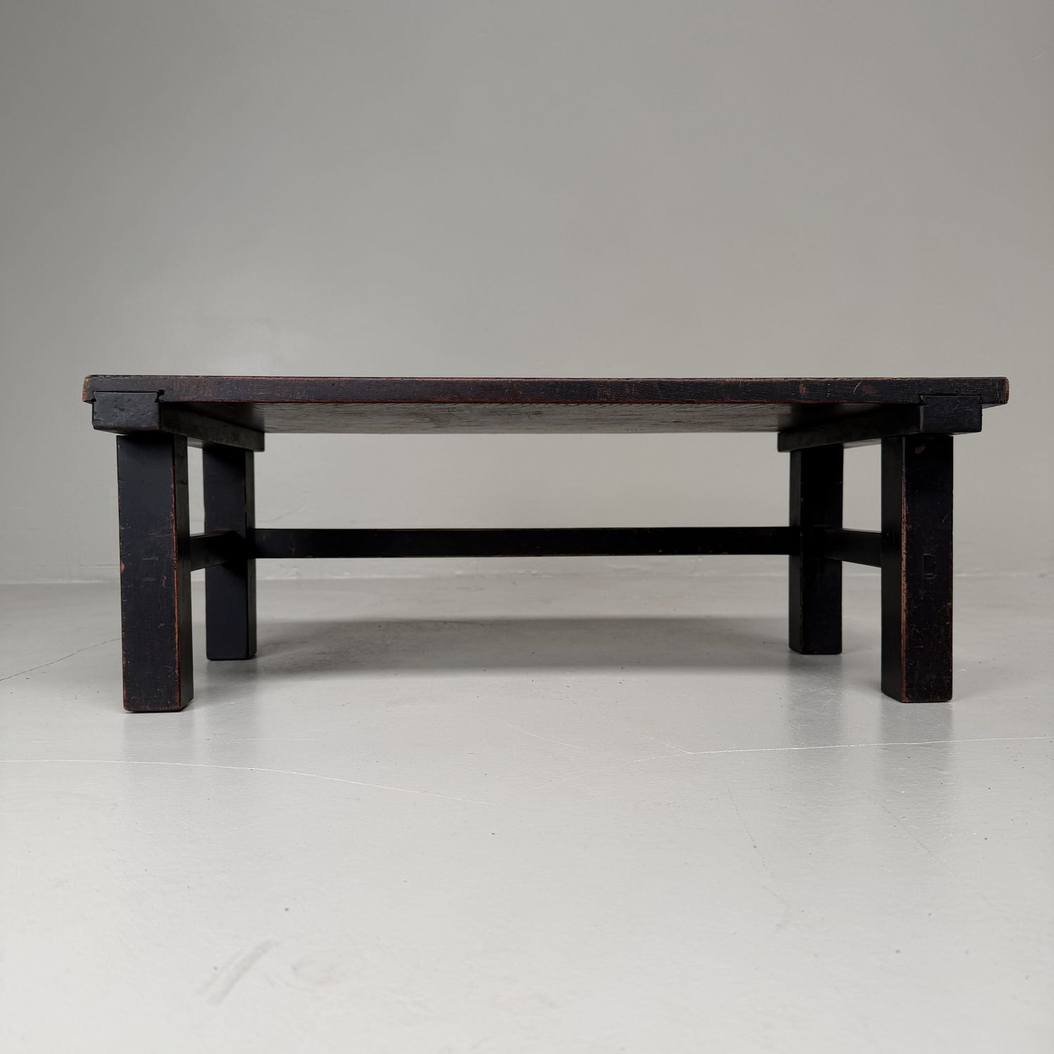 Japanese Minimalist Low Writing Table, Mingei, 1910s Japanese Minimalist Low Writing Table, Mingei, 1910s