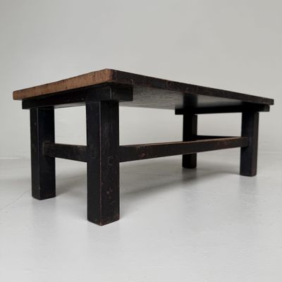 Japanese Minimalist Low Writing Table, Mingei, 1910s