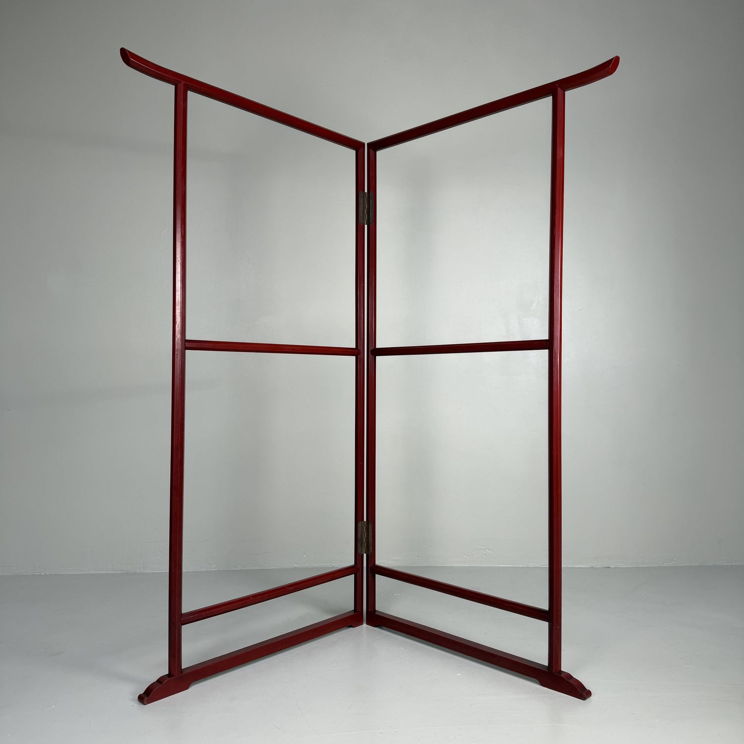 Japanese Kimono Display Hanger with Faceted Frame, 1950s