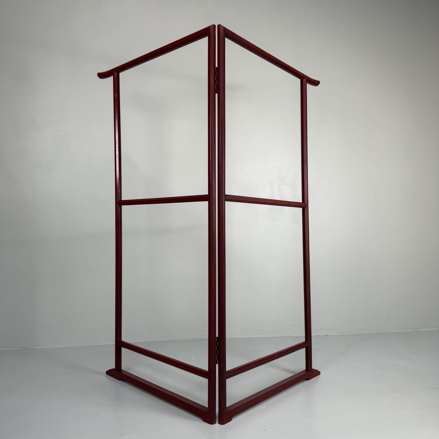 Japanese Kimono Display Hanger with Faceted Frame, 1950s