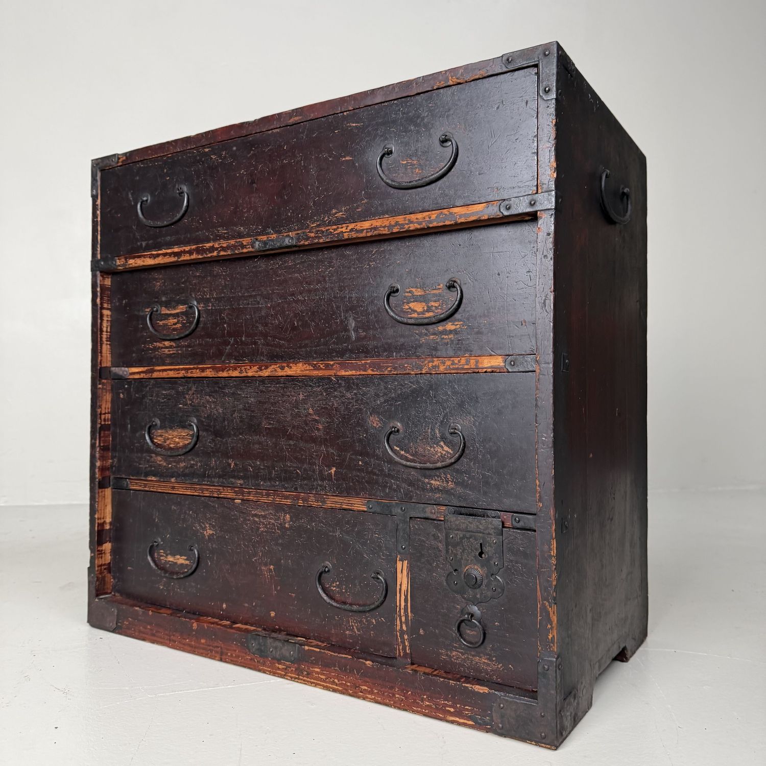Japanse Tansu Ladenkast, Opbergmeubel, 1900s Japanse Tansu Ladenkast, Opbergmeubel, 1900s