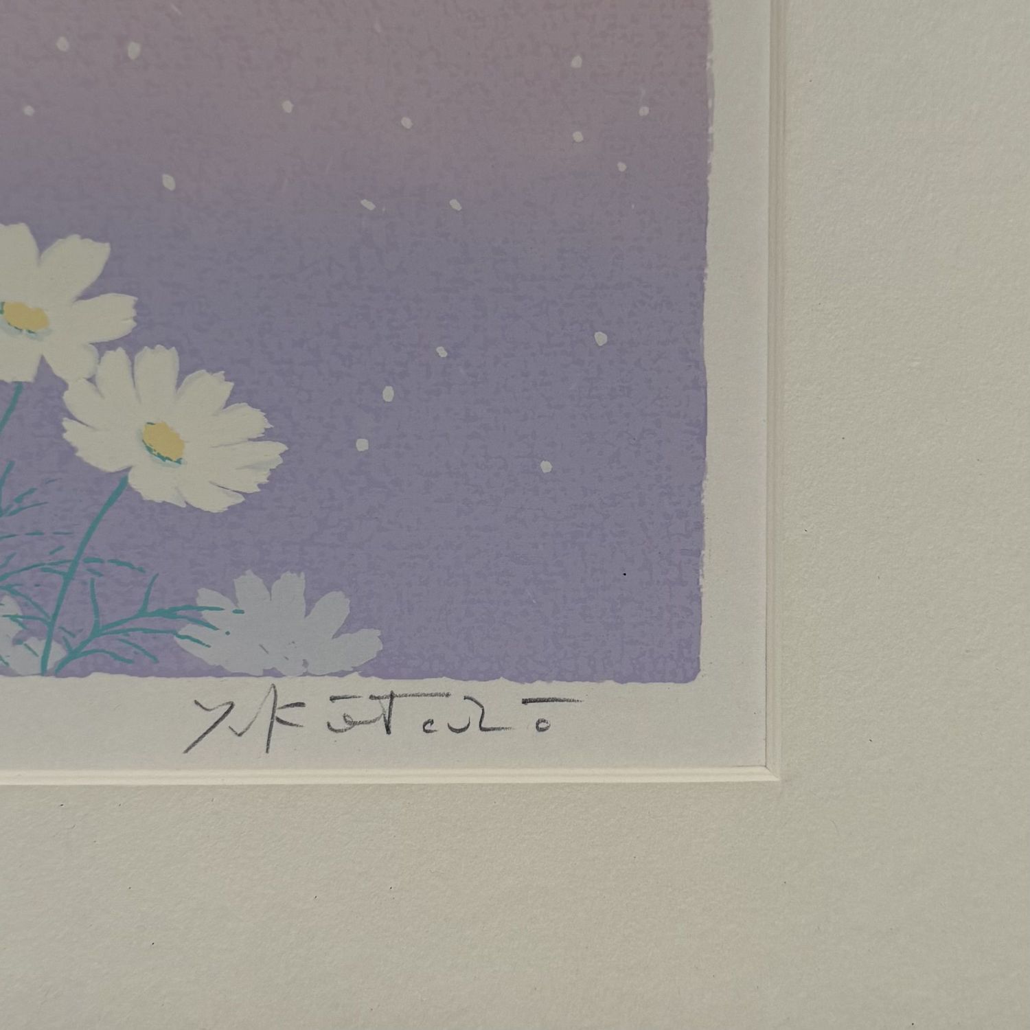 Japanese Screenprint “Wild Flowers” by Kōtarō Yoshioka, 1980s