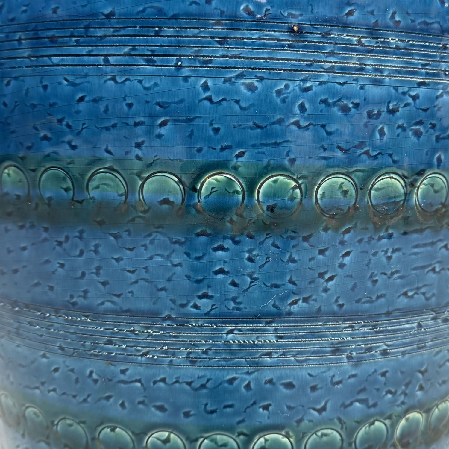 Ceramic Vase in Rimini Blu Style, Bitossi (Aldo Londi), 1970s