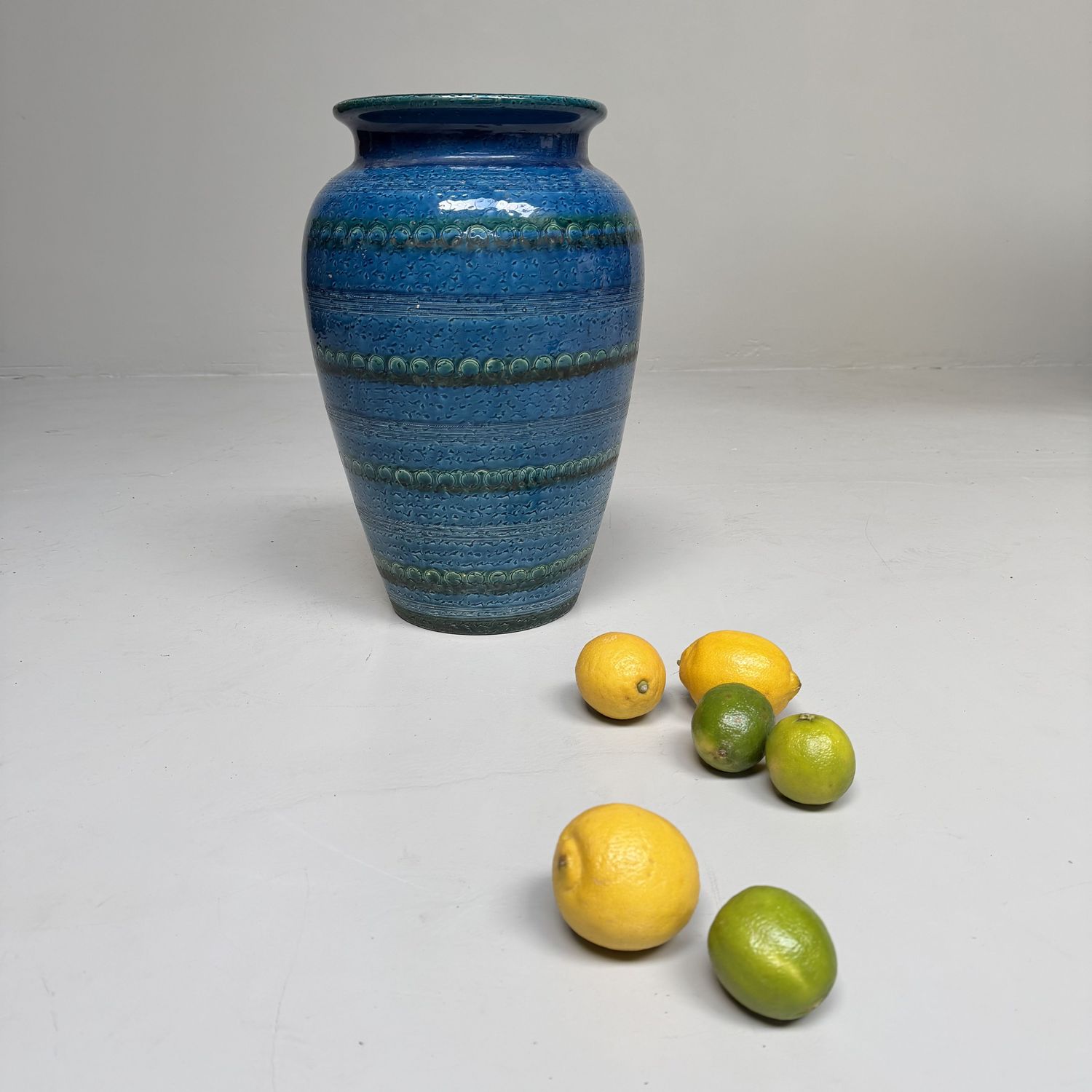 Ceramic Vase in Rimini Blu Style, Bitossi (Aldo Londi), 1970s