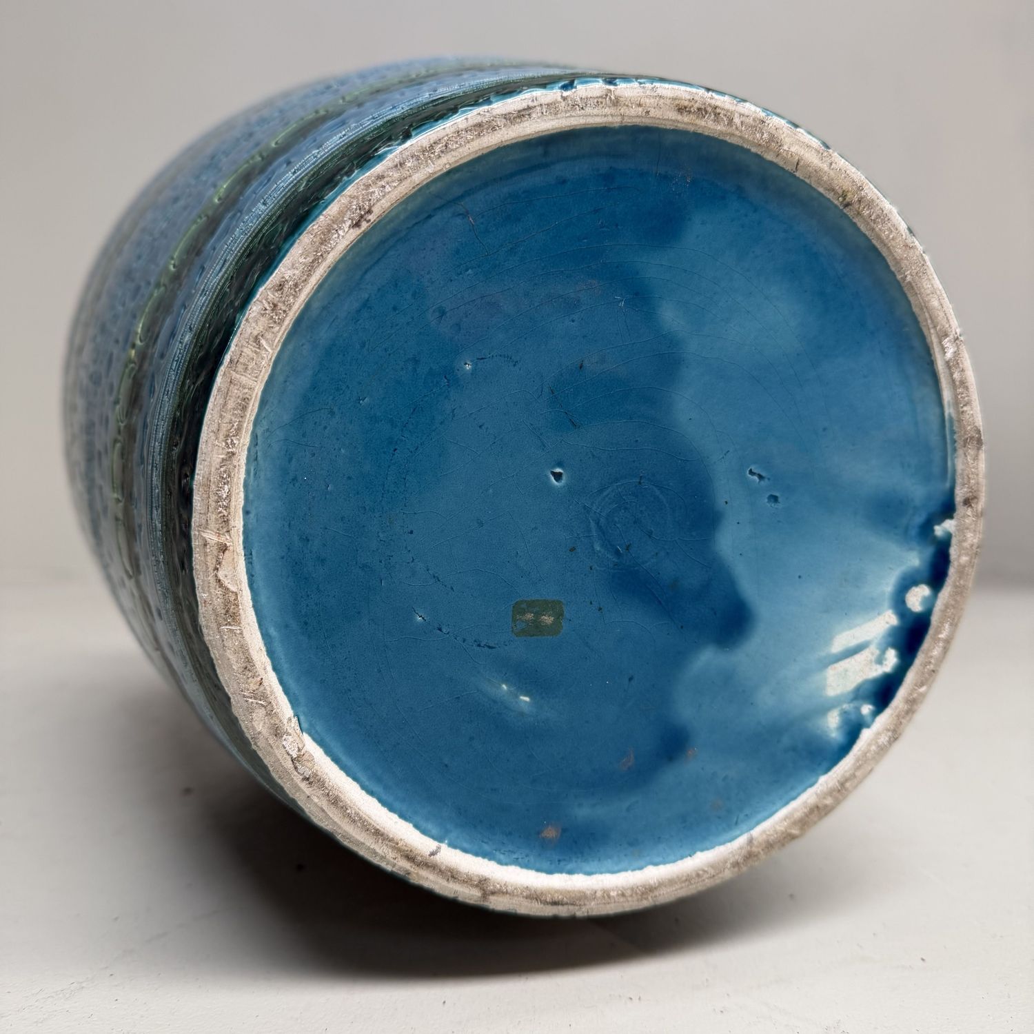 Ceramic Vase in Rimini Blu Style, Bitossi (Aldo Londi), 1970s
