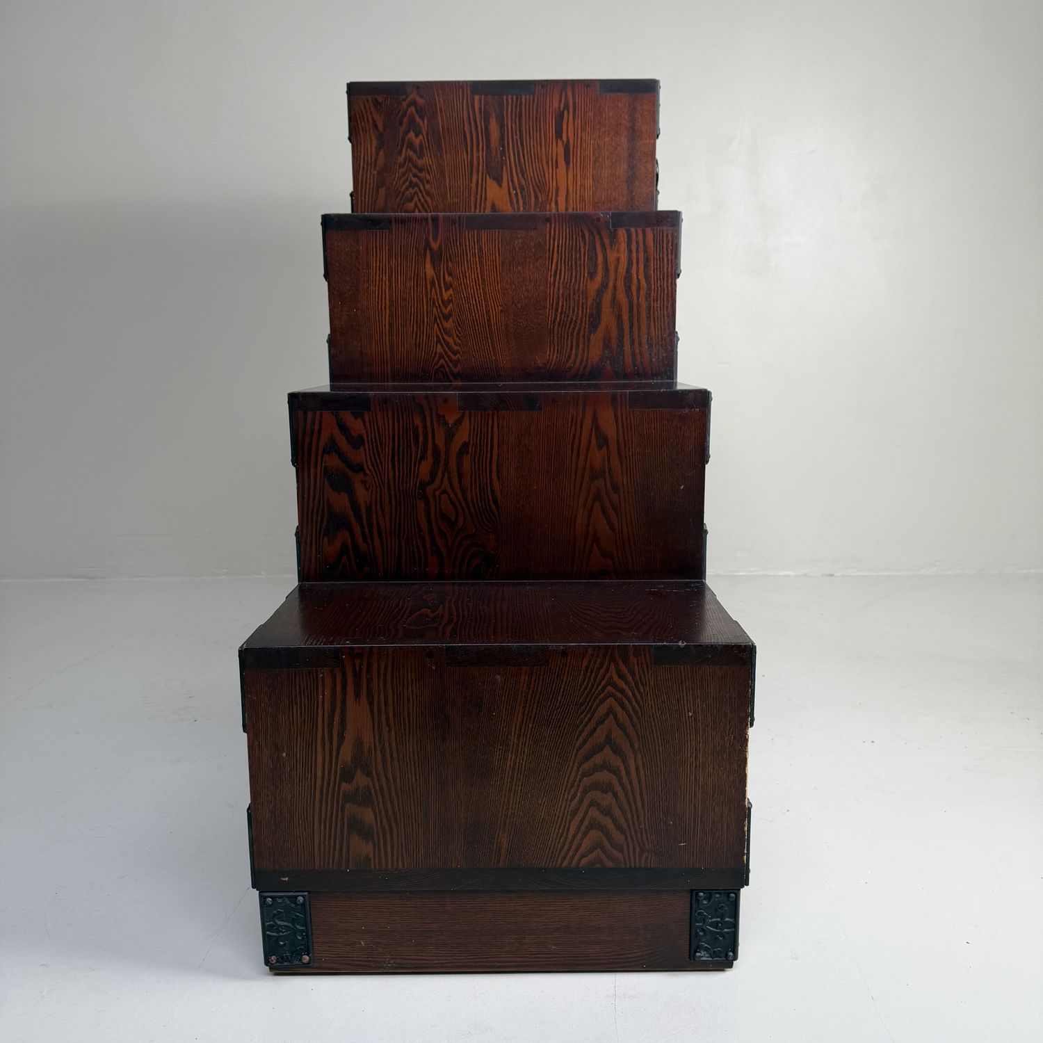 Japanese Kaidan-Dansu Step Chest, Display Storage Cabinet, 1970s