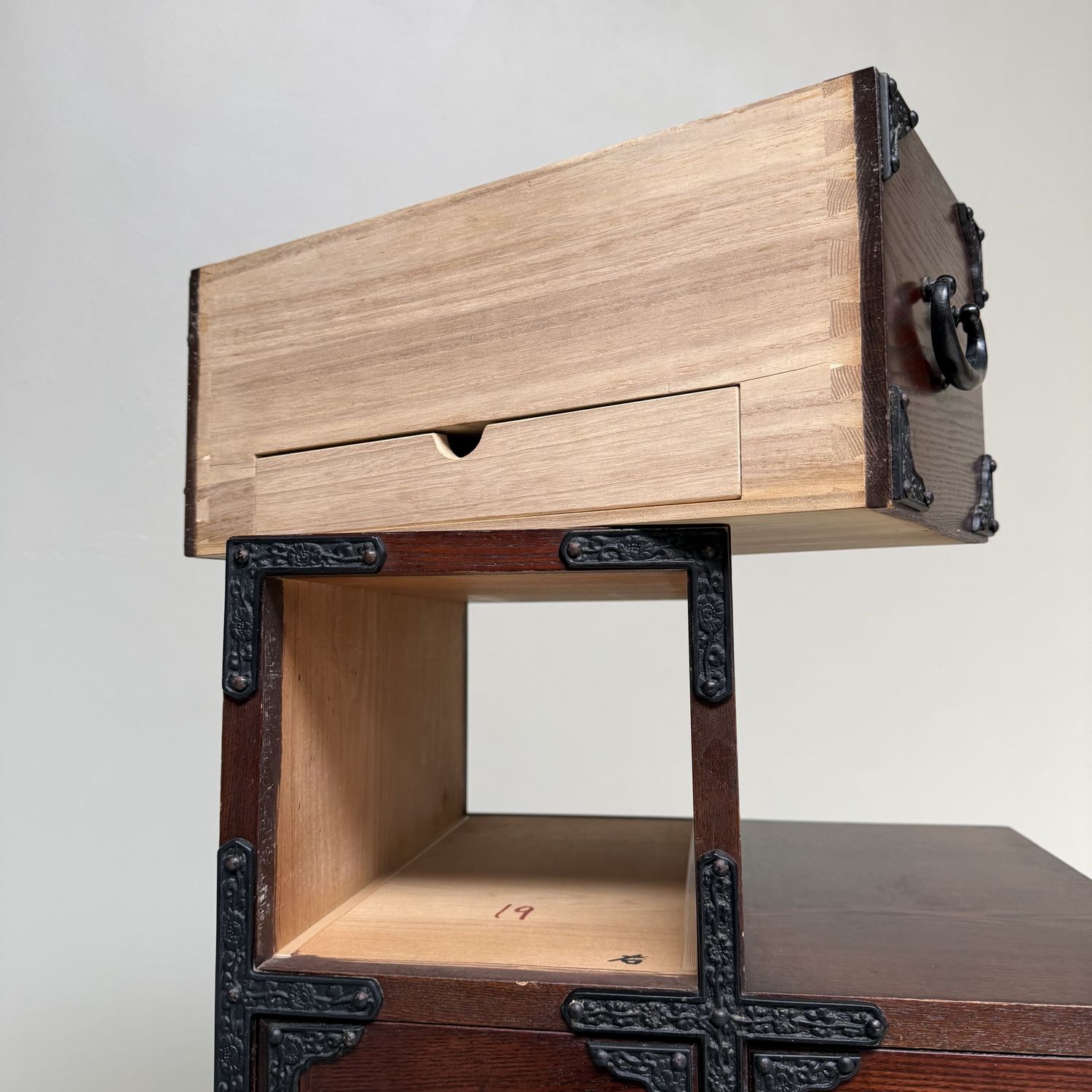 Japanese Kaidan-Dansu Step Chest, Display Storage Cabinet, 1970s