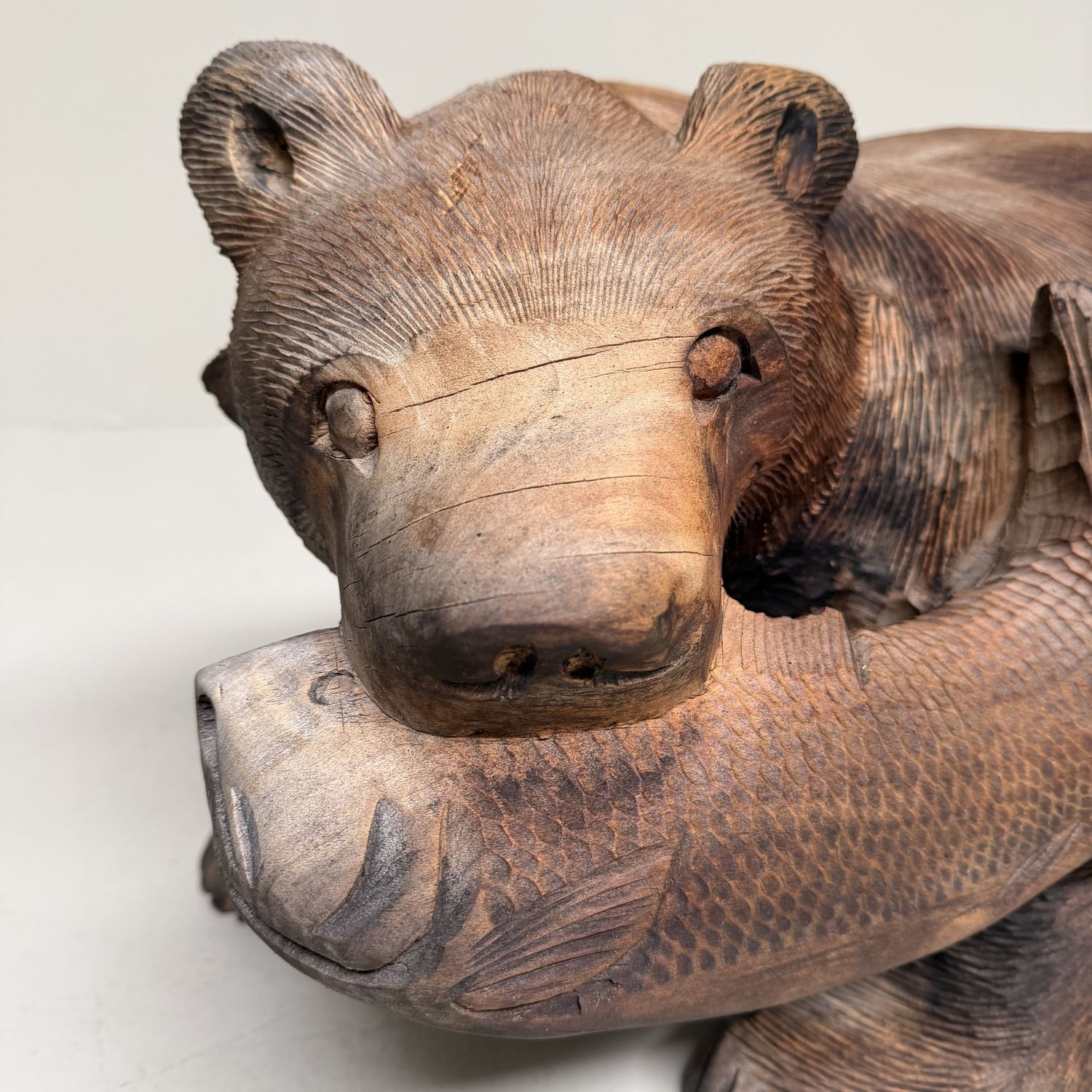Large Wooden Ainu Bear – Kibori Kuma, 1940s