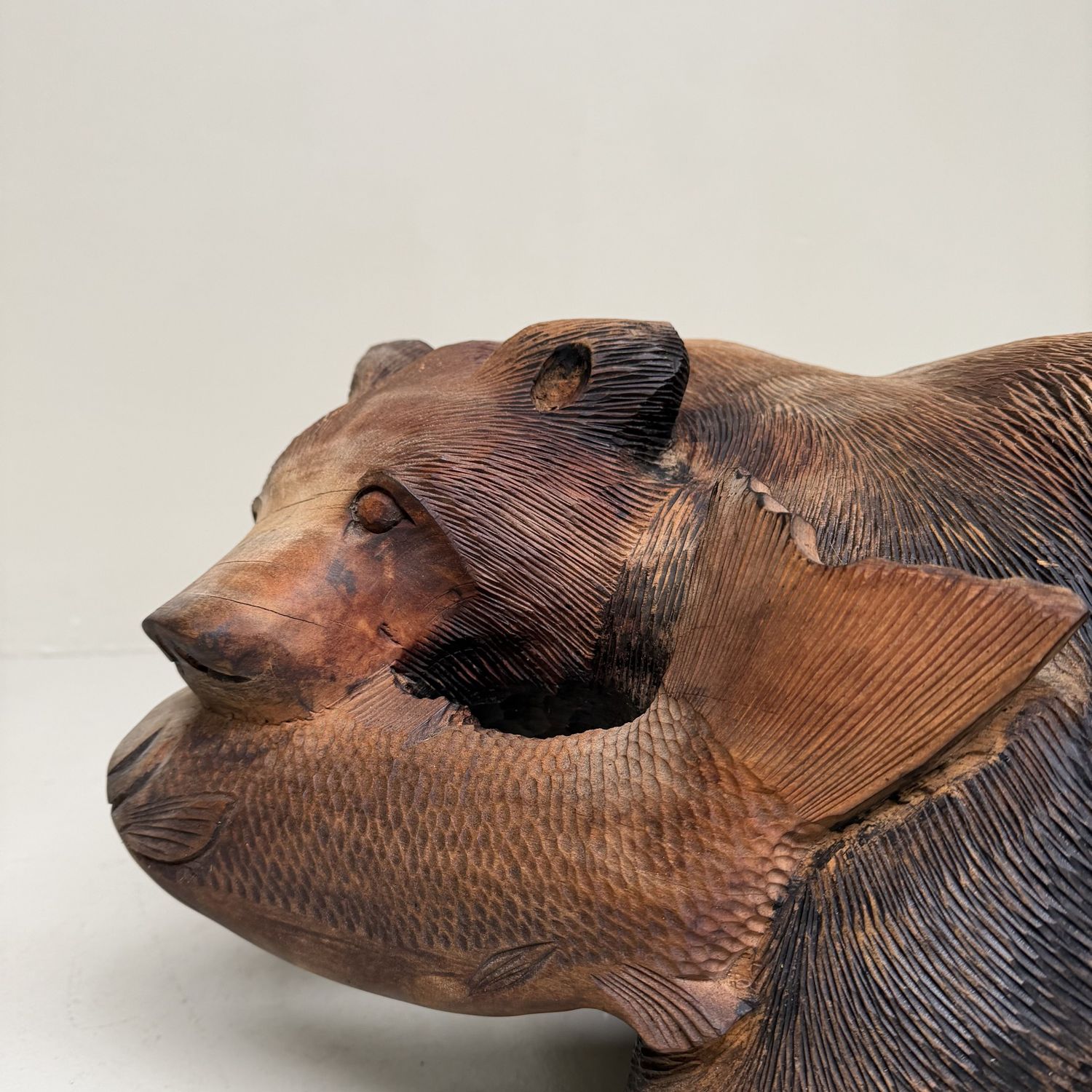 Large Wooden Ainu Bear – Kibori Kuma, 1940s