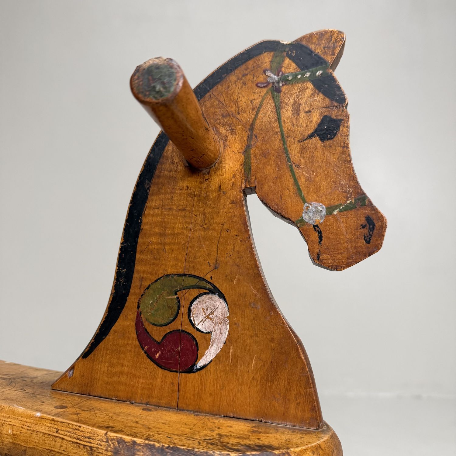 Antiek Japans Houten Schommelpaard – 1920s