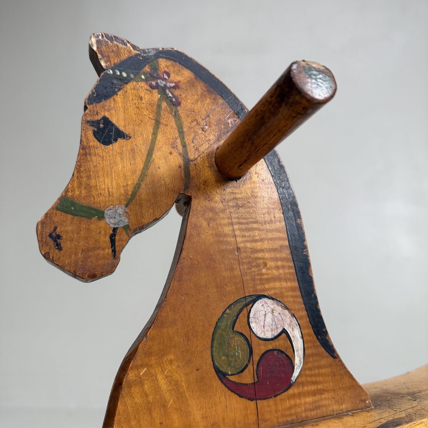 Antiek Japans Houten Schommelpaard – 1920s