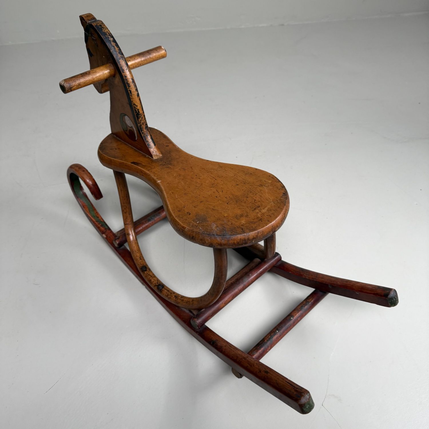 Antiek Japans Houten Schommelpaard – 1920s