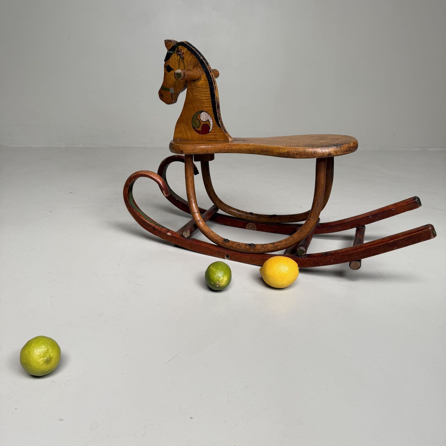 Antiek Japans Houten Schommelpaard – 1920s