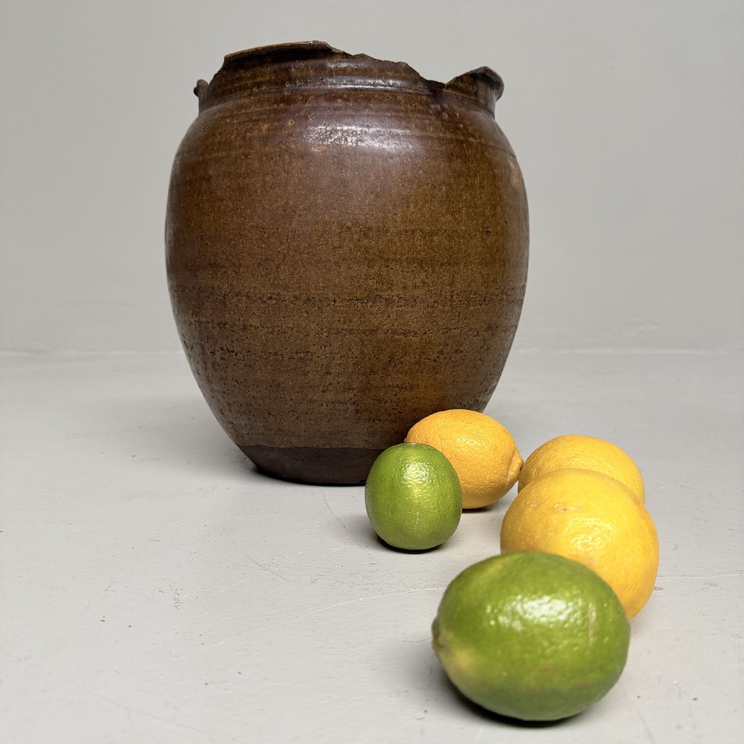 Japanese Glazed Earthenware Jar, Echizen-yaki, 1900s Japanese Glazed Earthenware Jar, Echizen-yaki, 1900s