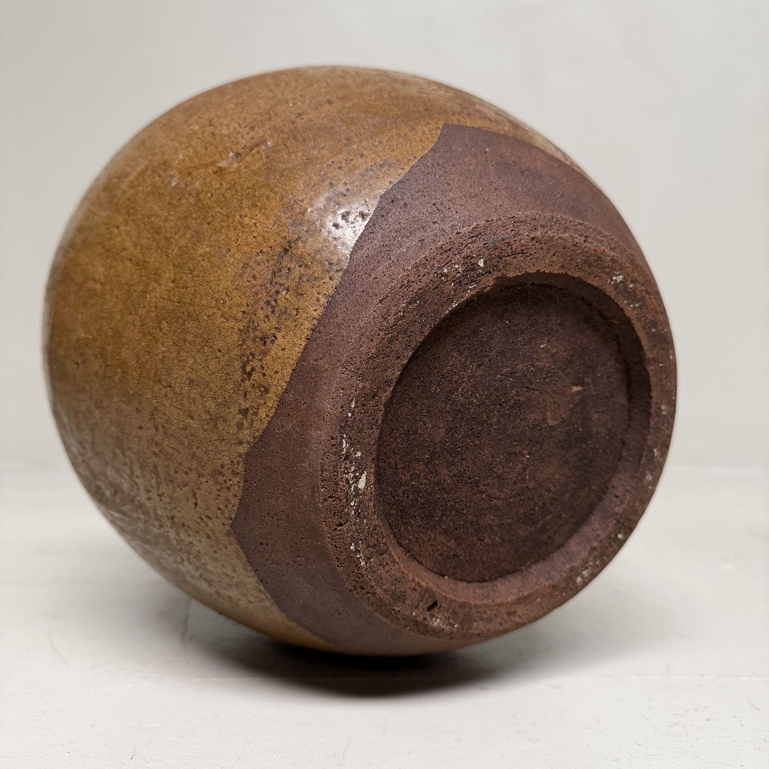 Japanese Glazed Earthenware Jar, Echizen-yaki, 1900s Japanese Glazed Earthenware Jar, Echizen-yaki, 1900s