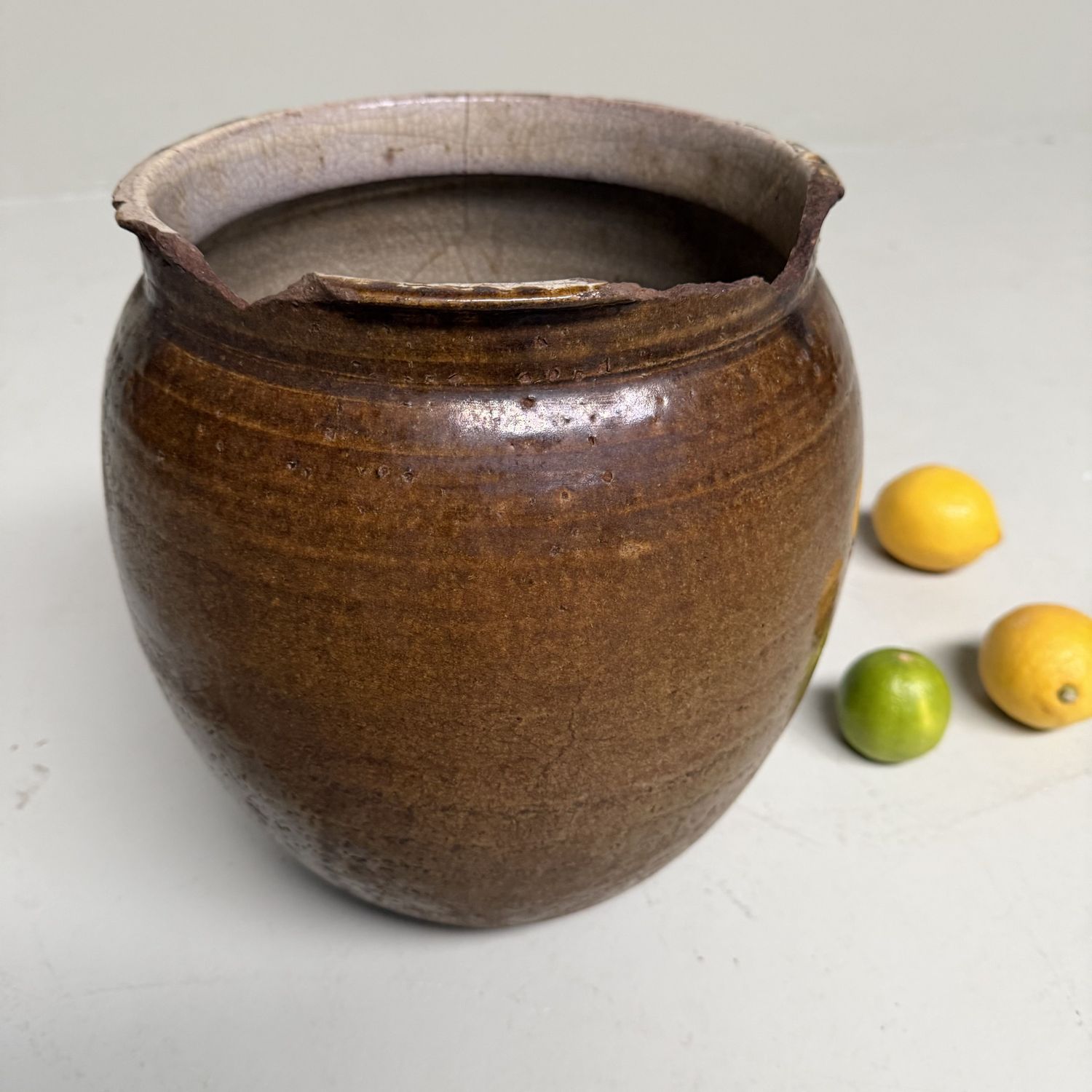 Japanese Glazed Earthenware Jar, Echizen-yaki, 1900s Japanese Glazed Earthenware Jar, Echizen-yaki, 1900s