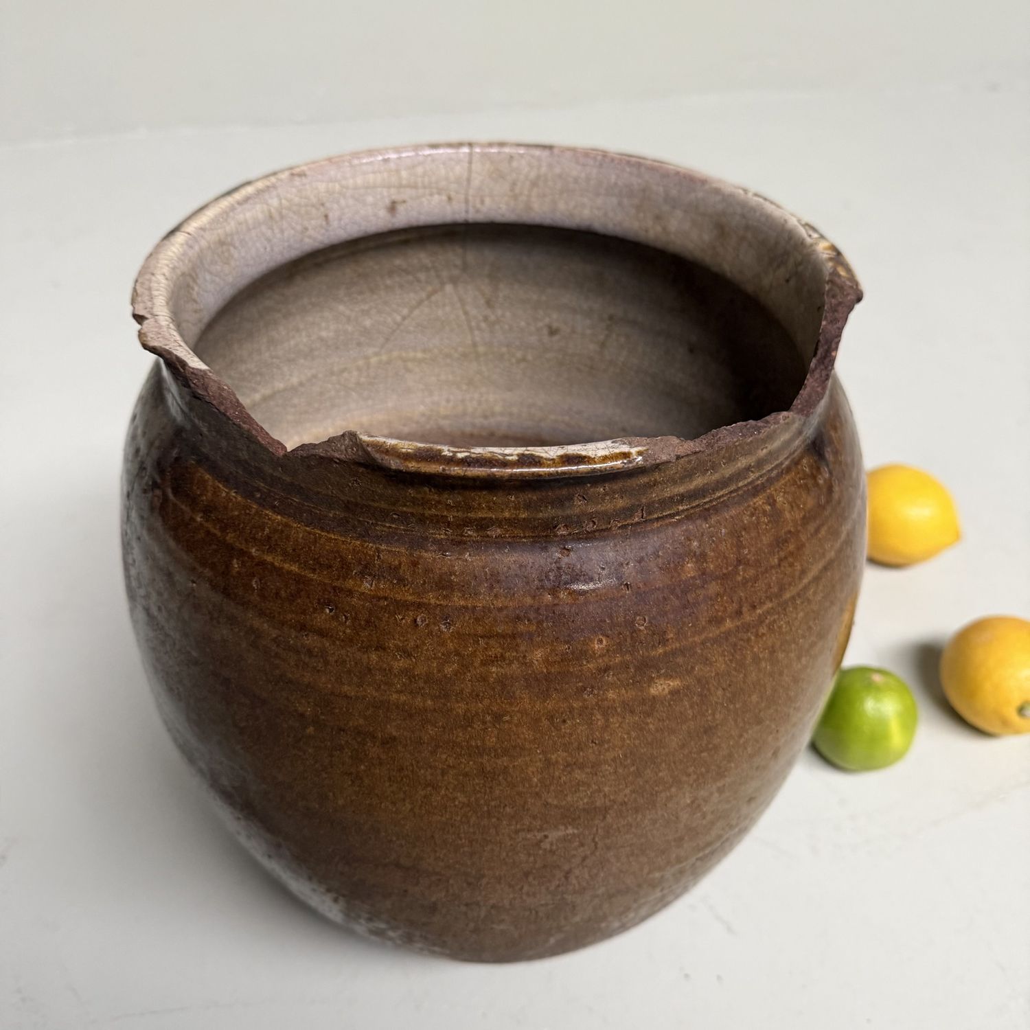 Japanese Glazed Earthenware Jar, Echizen-yaki, 1900s Japanese Glazed Earthenware Jar, Echizen-yaki, 1900s