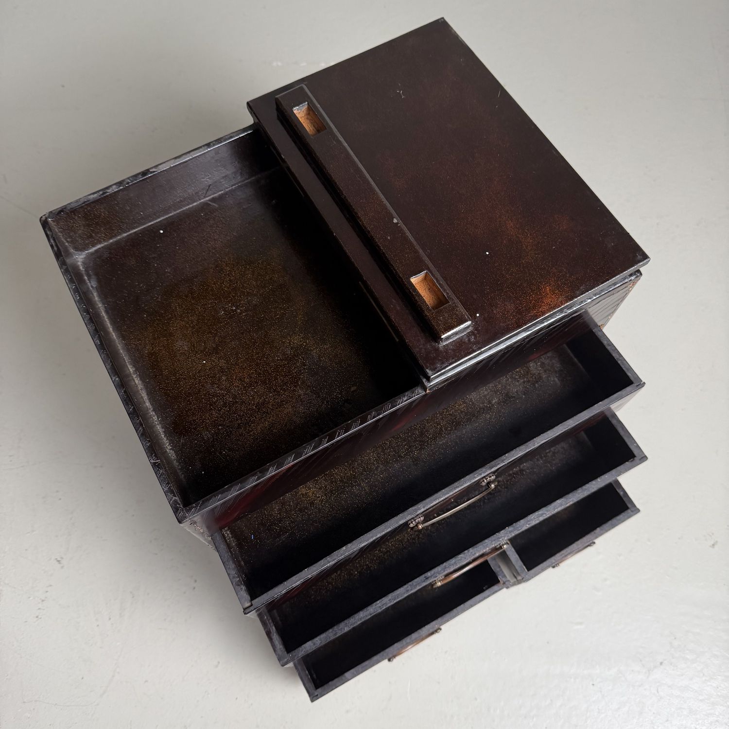 Japanse Lak Schrijfdoos, Kodansu Opbergmeubel, 1920s Japanse Lak Schrijfdoos, Kodansu Opbergmeubel, 1920s