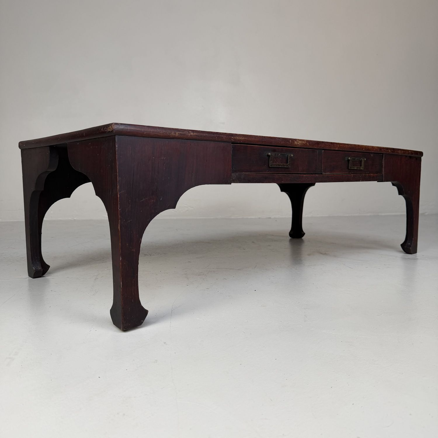 Antieke Japanse lage schrijftafel, Fuzukue, ca. 1900