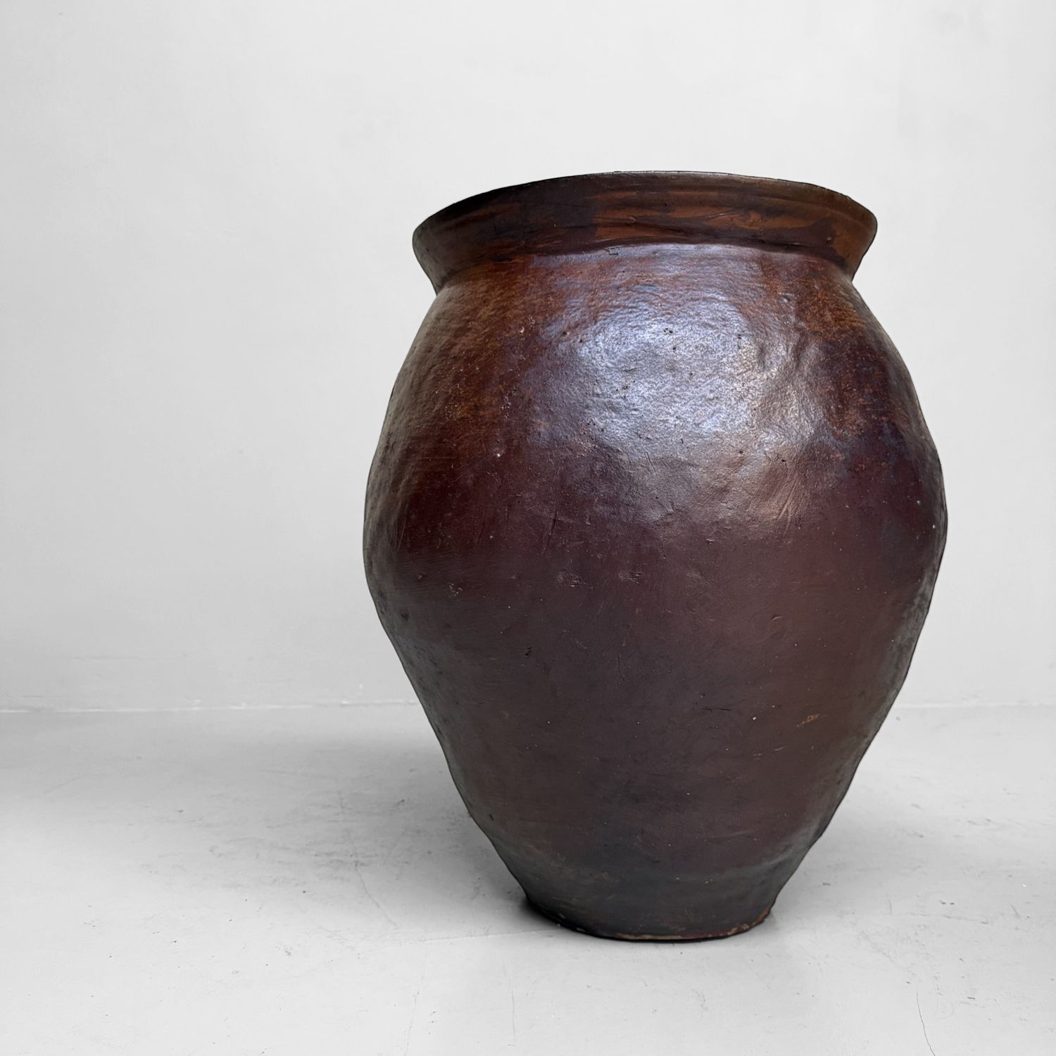 Japanese Antique Ceramic Jar, Kame – 1900s Japanese Antique Ceramic Jar, Kame – 1900s